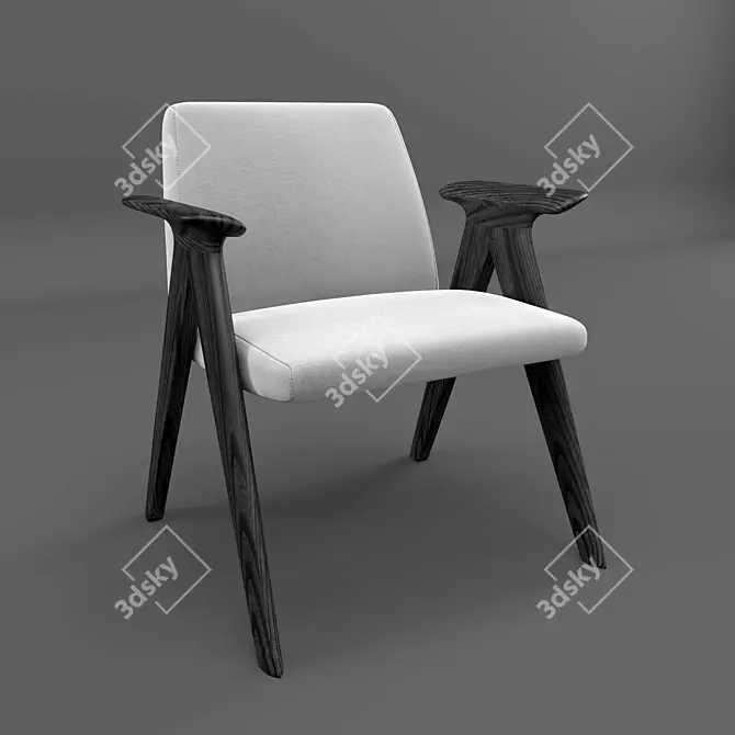 Stua Libera Lounge Chair: Modern Elegance for Your Space 3D model image 1