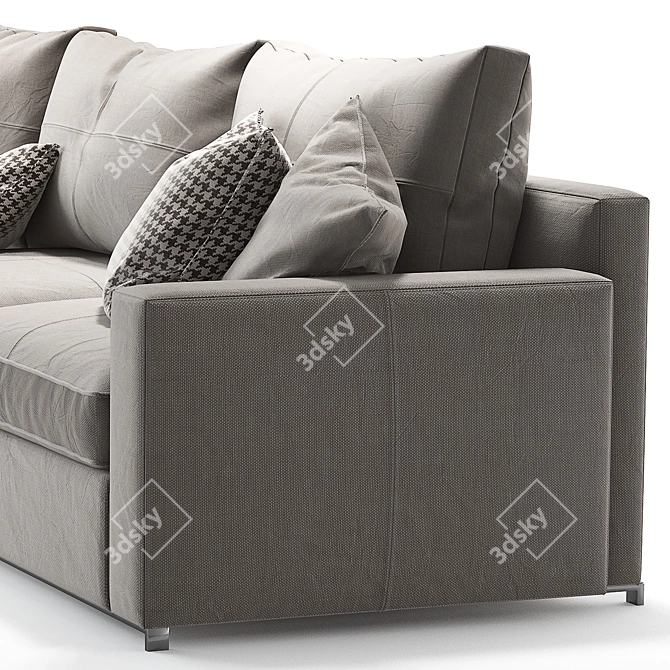 Elegant Massimosistema Sofa by Poltrona Frau 3D model image 3