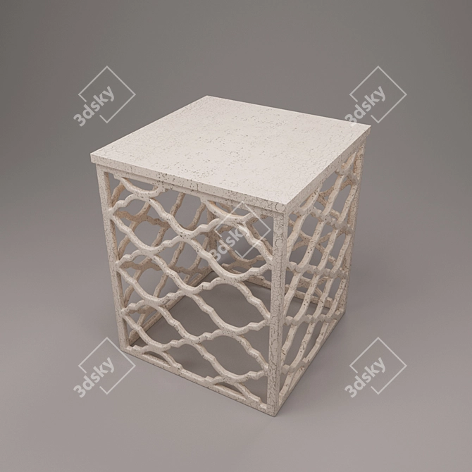 Safavieh Table Lonny: Modern Design, Turbosmooth Compatible 3D model image 2