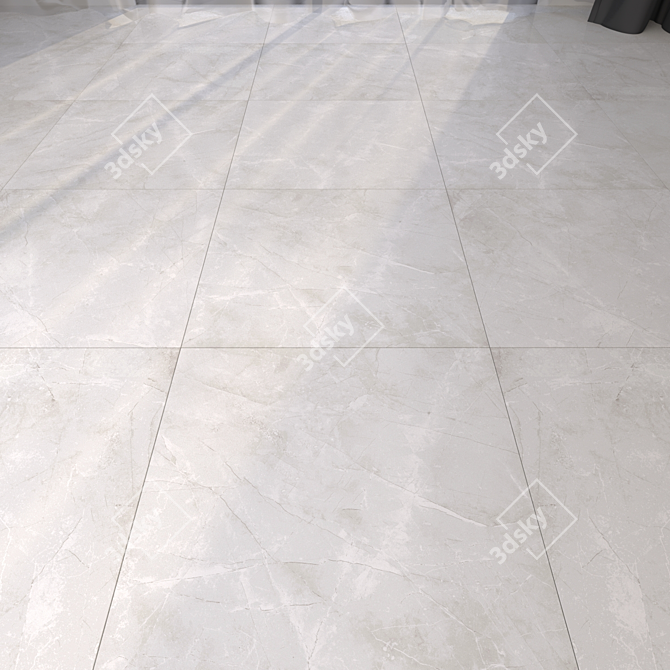 Luxury Marble Floor Tiles 3D model image 1