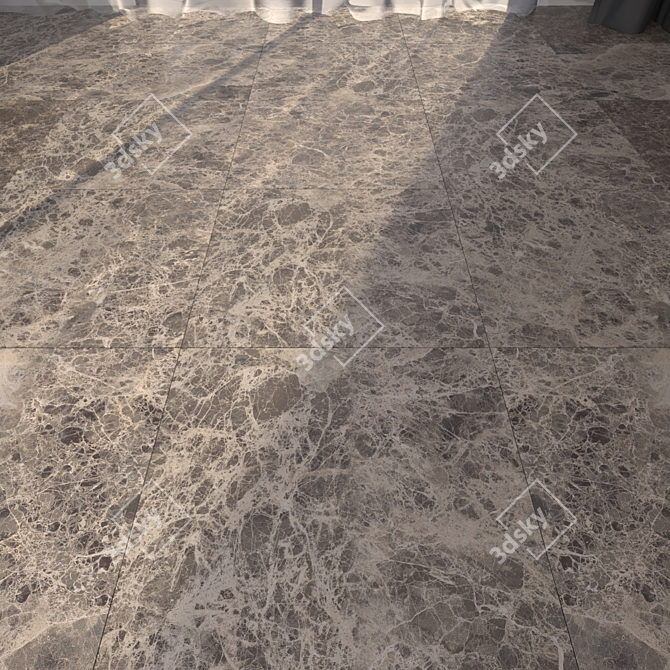 Elegant Marble Flooring: HD Textured, Multiple Sub-Object, 10 Variations 3D model image 1