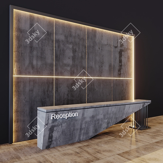 Modern Loft 2 Reception 3D model image 3