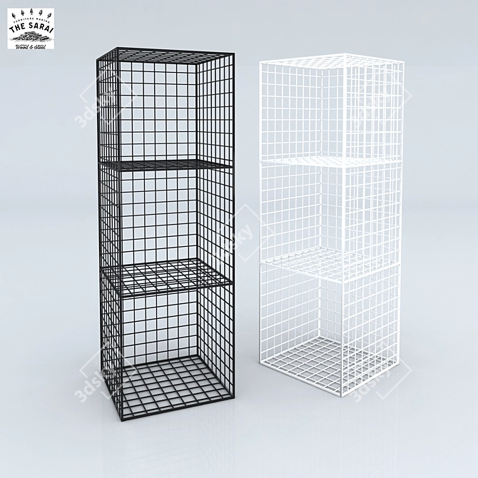 Sarai Mesh Shelving 3D model image 1