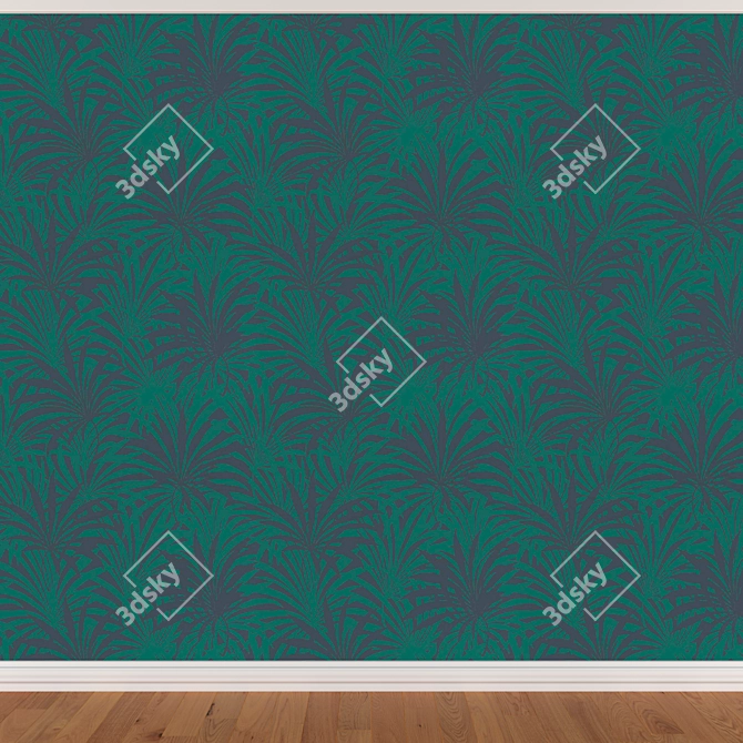 Seamless Wallpaper Set with 3 Colors 3D model image 2