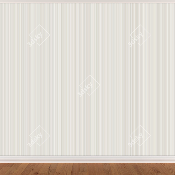 Seamless Wallpapers Set - 3 Colors 3D model image 2