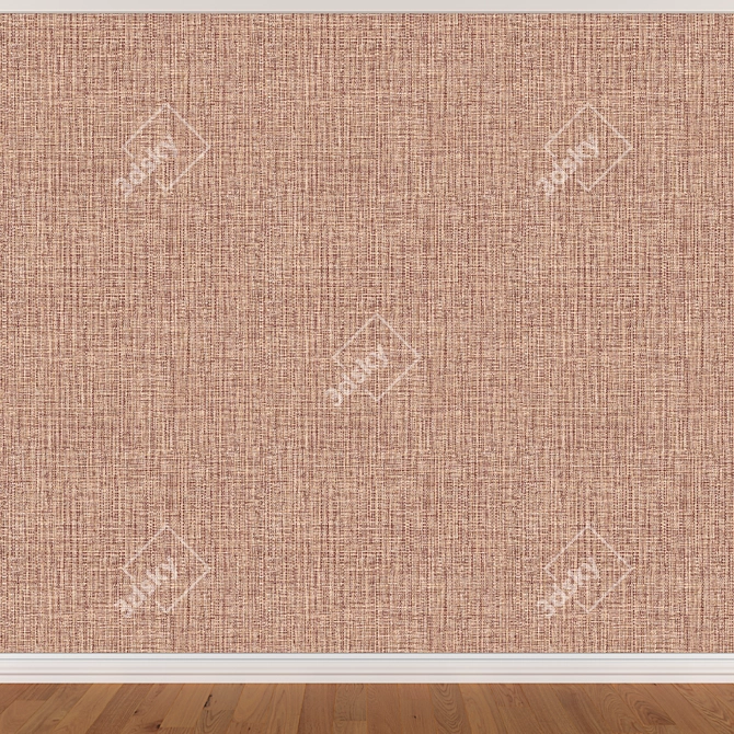 Seamless Wallpaper Set - 3 Colors 3D model image 3