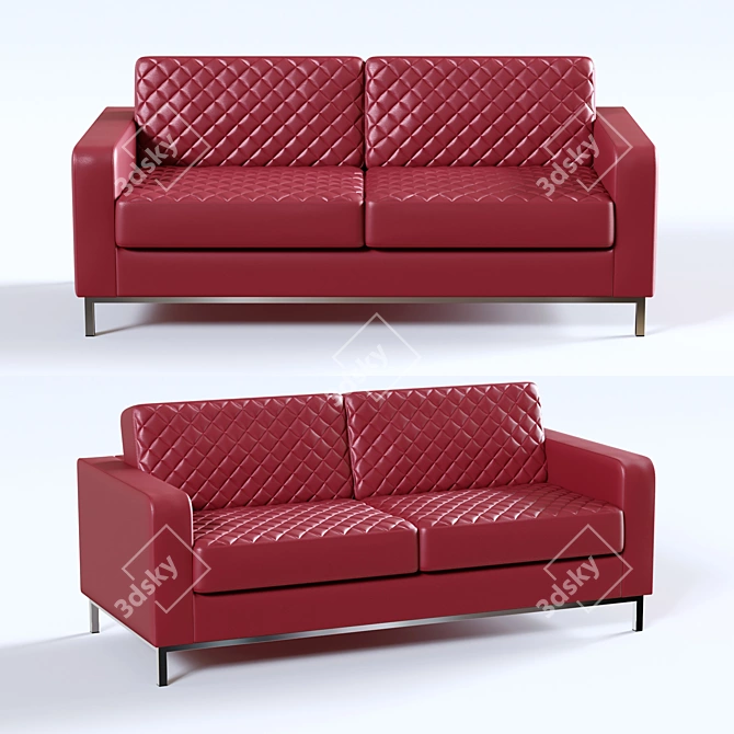 Bentley 3-Seater Sofa: Luxurious Comfort 3D model image 1