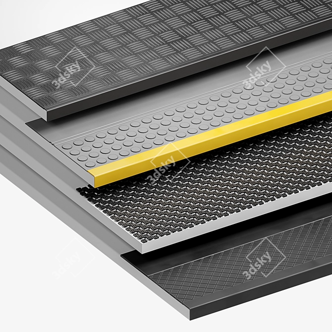 SafeStep Anti-Slip Stair Mats 3D model image 1