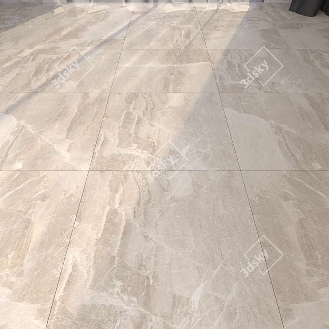 Luxury Marble Floor Tiles 3D model image 1