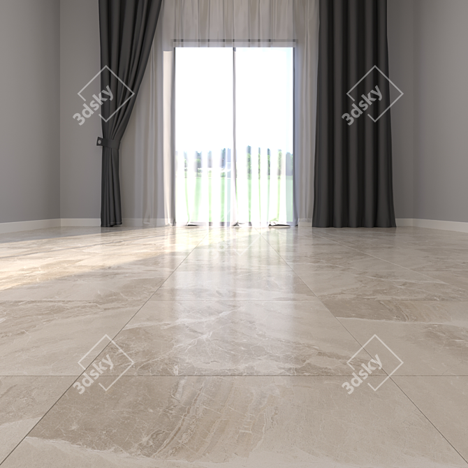 Luxury Marble Floor Tiles 3D model image 2