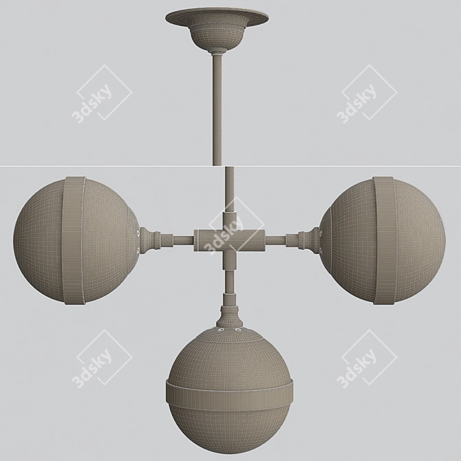 Peggy Futura Hangar Design: Modern Art Deco Lamp 3D model image 3