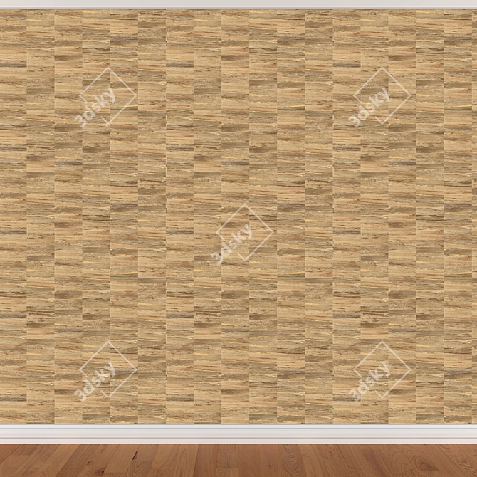 Seamless Wallpaper Set - 3 Colors 3D model image 2