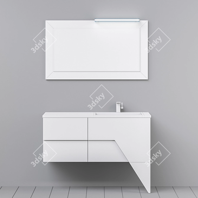 BMT TEKNO 04 Bath Furniture 3D model image 1