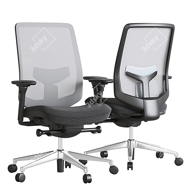 Ergonomic HermanMiller Verus Chairs 3D model image 1