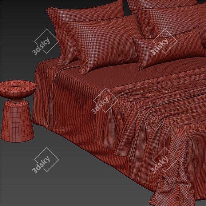 3DMax Bed: High-Quality Design 3D model image 2