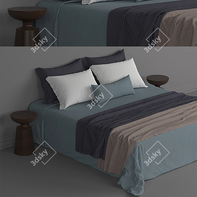 3DMax Bed: High-Quality Design 3D model image 3