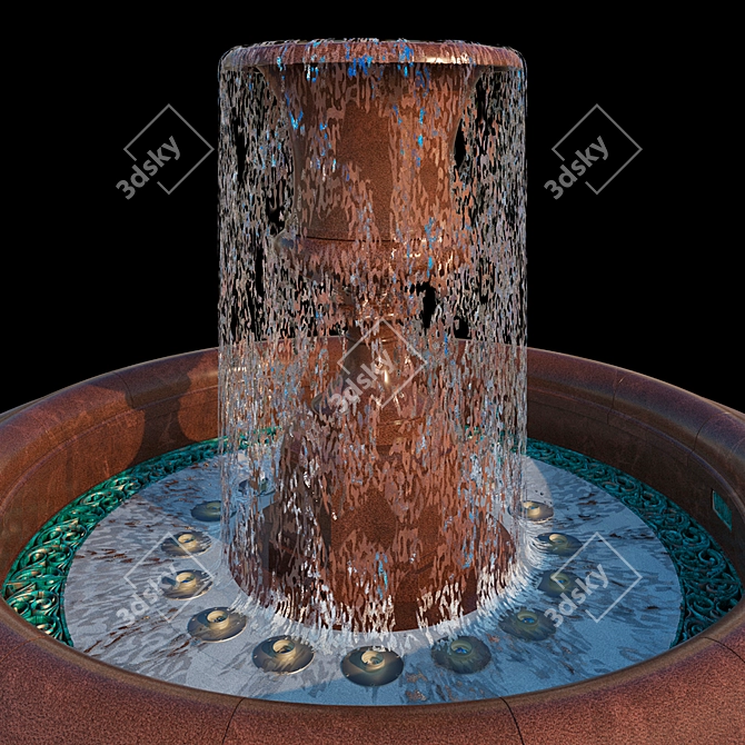 Theatrical Fountain Model: Small 3D model image 2