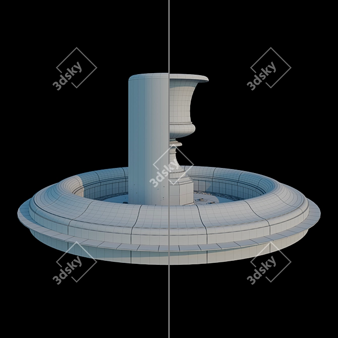 Theatrical Fountain Model: Small 3D model image 3