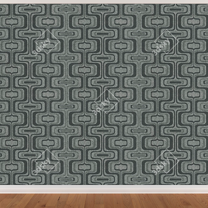 Seamless Wallpaper Set - 3 Colors 3D model image 2