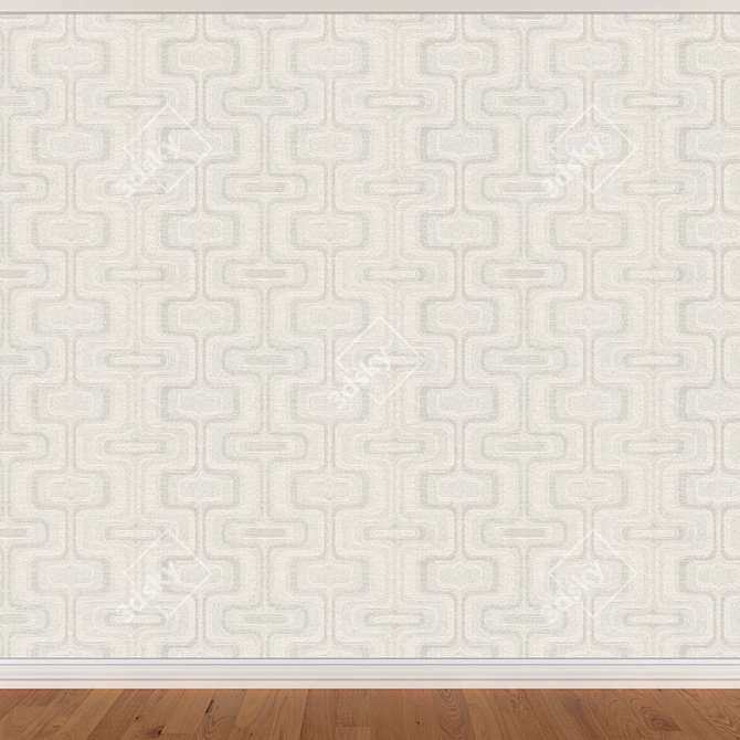 Seamless Wallpaper Set - 3 Colors 3D model image 3