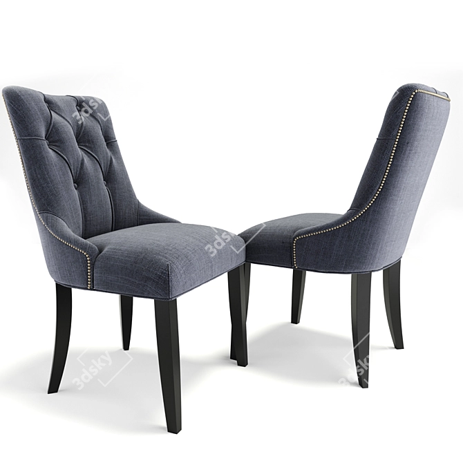 Versatile Preston Chair: Stylish, Comfortable, and Space-Saving 3D model image 2