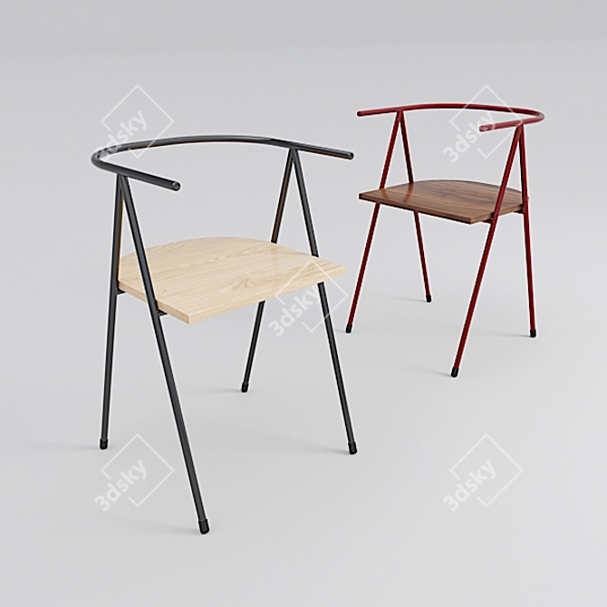  Modern Eden Chair with Textures 3D model image 1