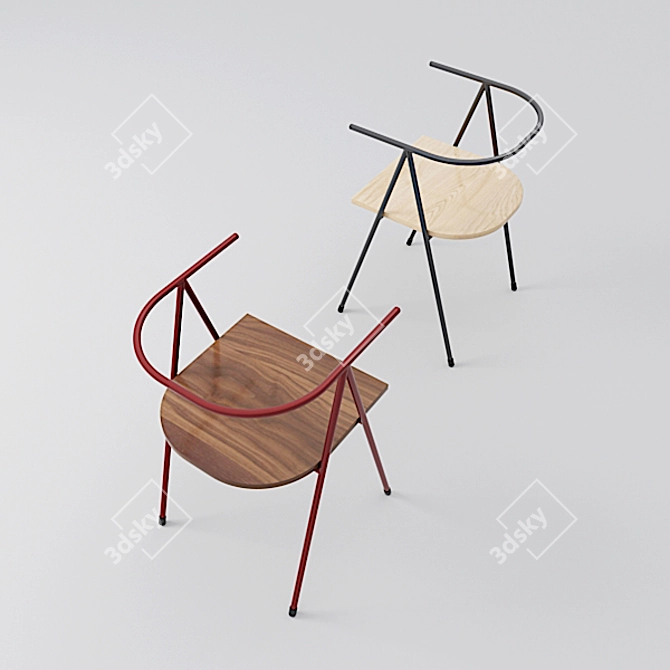  Modern Eden Chair with Textures 3D model image 3