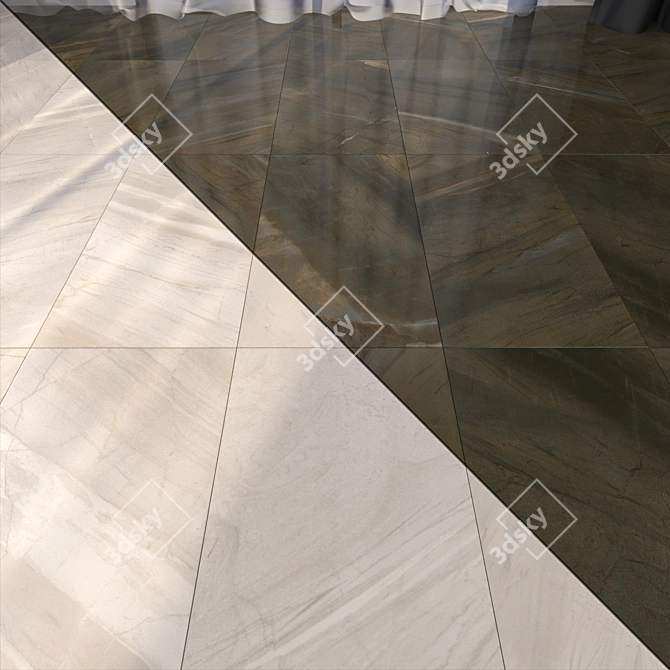 HD Marble Floor Set 3D model image 1