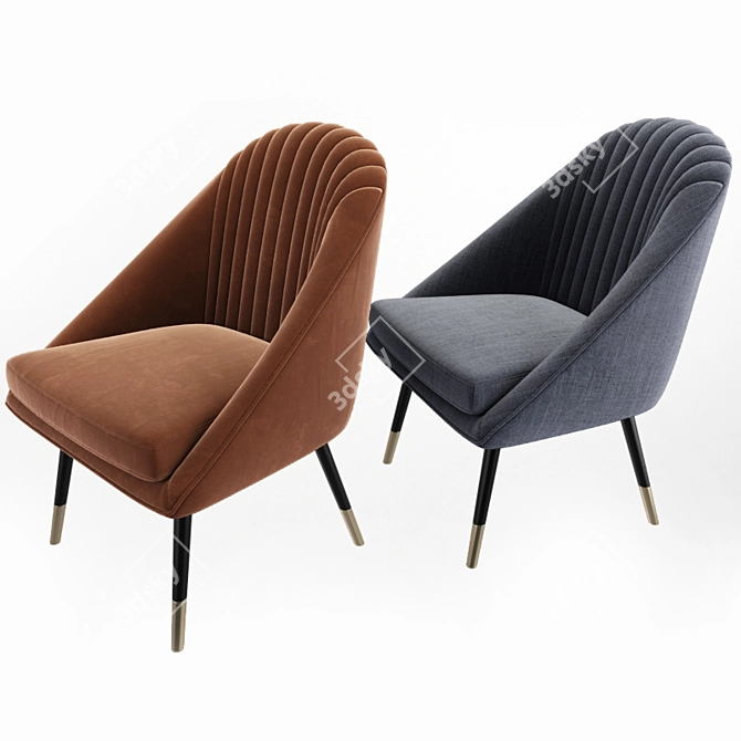 Modern Tub Lounge Chair - Cult Audrey 3D model image 2