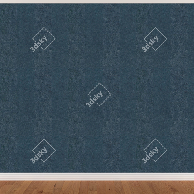 Seamless Wallpaper Set in 3 Colors 3D model image 2