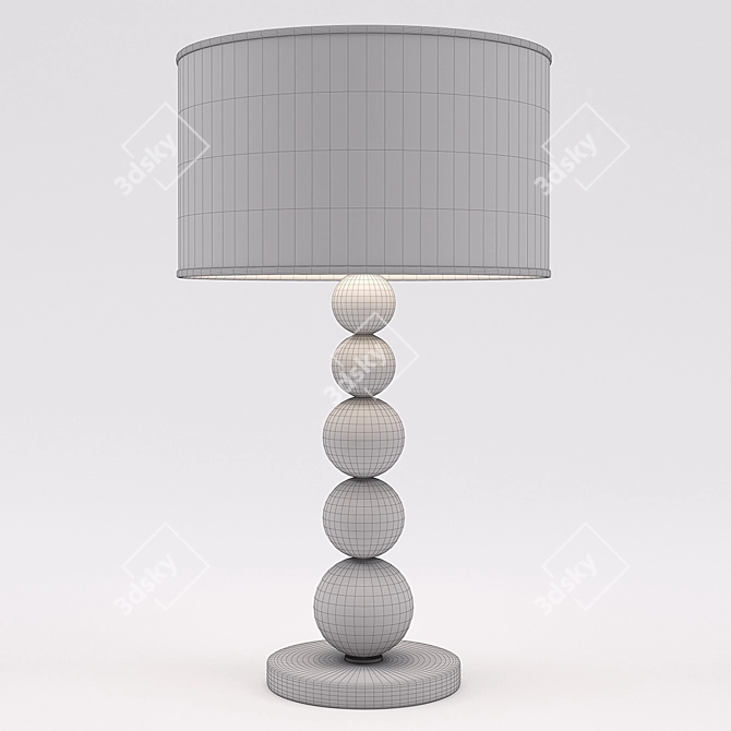 Elegant Cigno Table Lamp - Timeless Beauty 3D model image 3