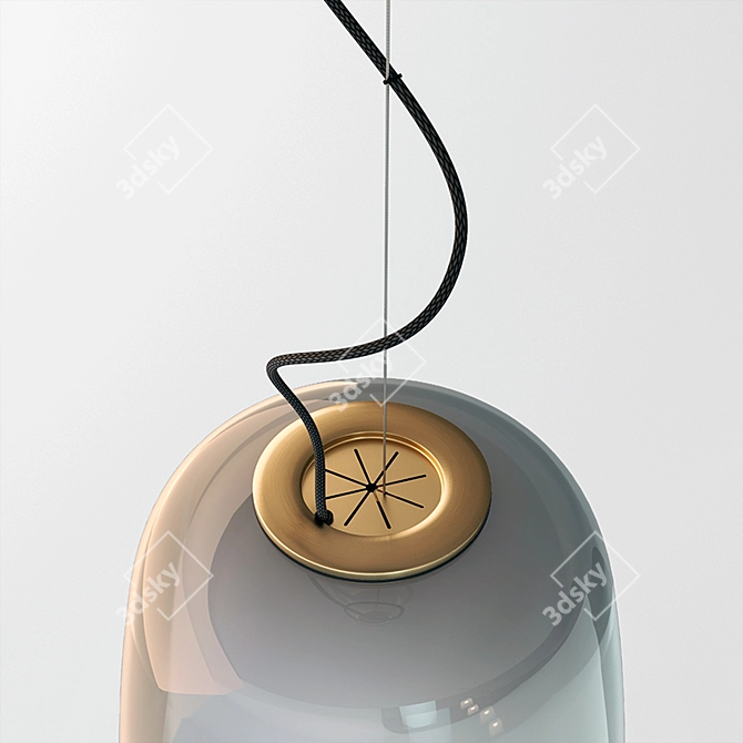 Elegant EVEDAL Suspension Lamp 3D model image 2