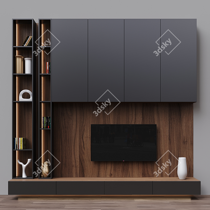 Zona 18 TV: Sleek and Spacious 3D model image 1