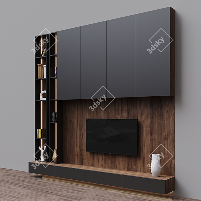 Zona 18 TV: Sleek and Spacious 3D model image 2