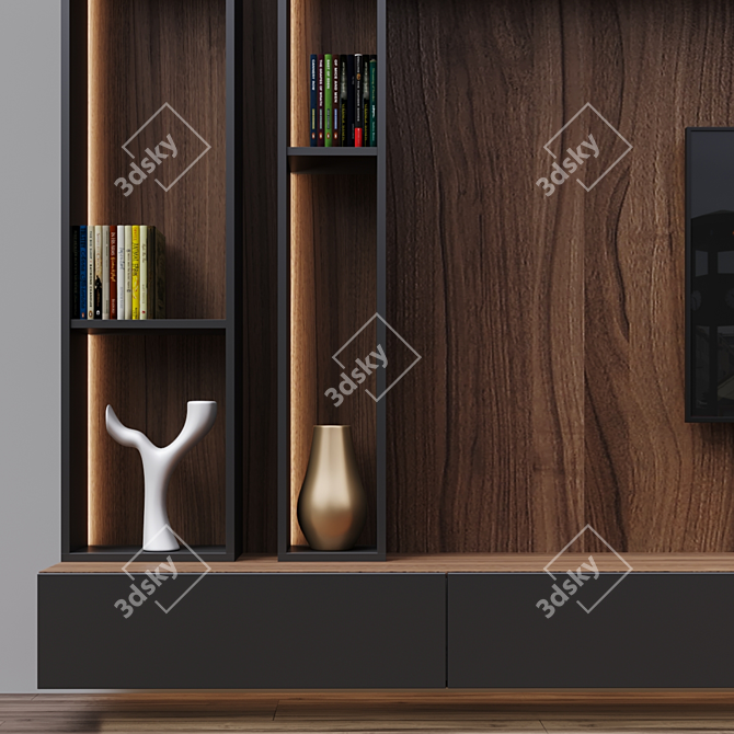 Zona 18 TV: Sleek and Spacious 3D model image 3