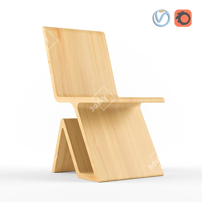 Elevate Your Space: Shiven 2 Chair 3D model image 1