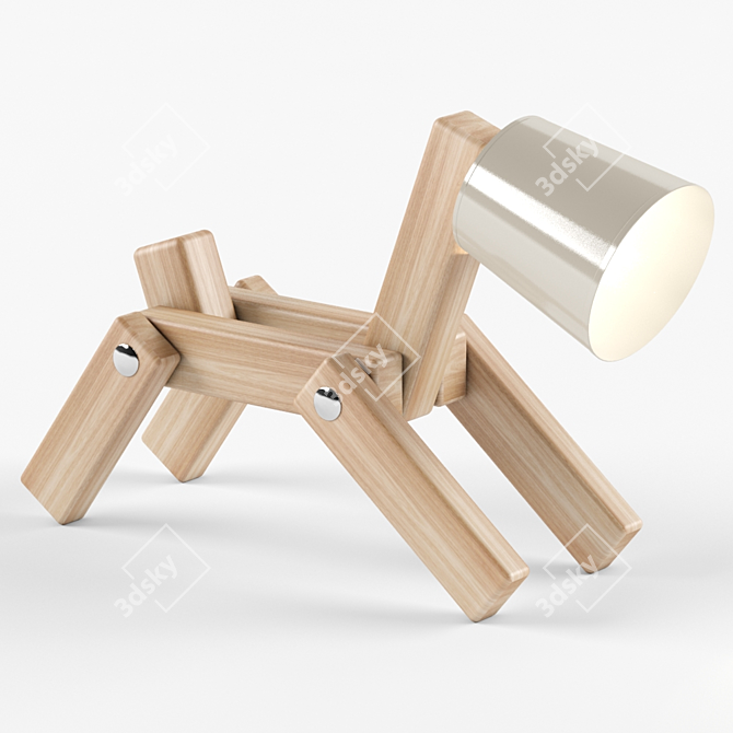 Pawfect Pup Lamp 3D model image 1