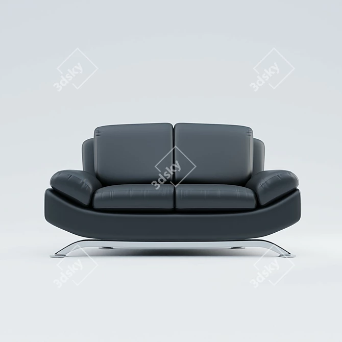 Venice Eco-Leather Sofa 3D model image 2