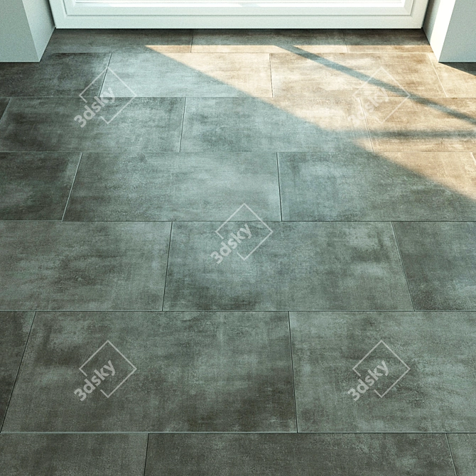 Versatile Porcelain Tile: Volume, Seamless Connection, Custom Material 3D model image 2