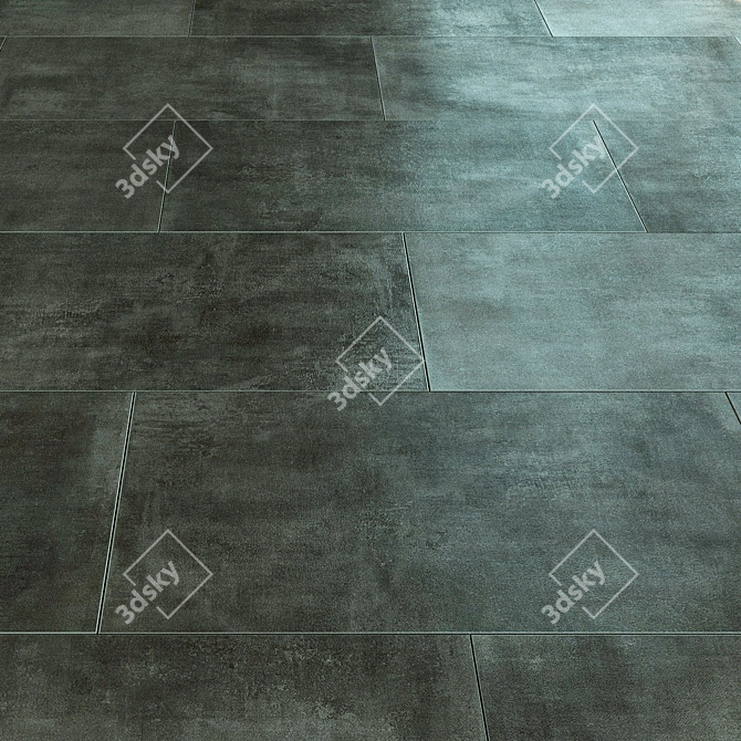 Versatile Porcelain Tile: Volume, Seamless Connection, Custom Material 3D model image 3