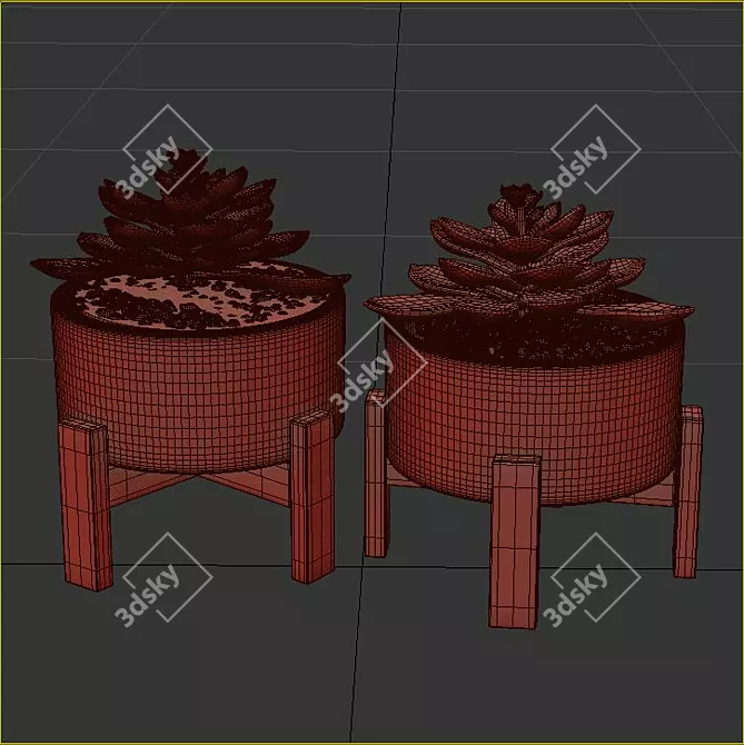 Title: Blossom Buddy: Vibrant Indoor Plants 3D model image 3