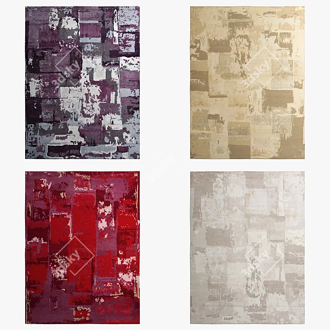 Boro Rugs: Elegant and Versatile 3D model image 2