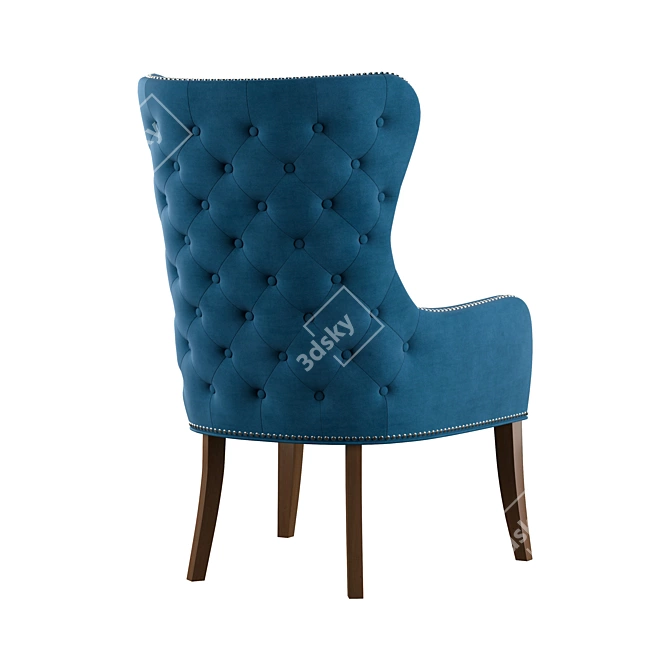 Madison Park Wingback Accent Chair: Classic Elegance for Your Home 3D model image 2