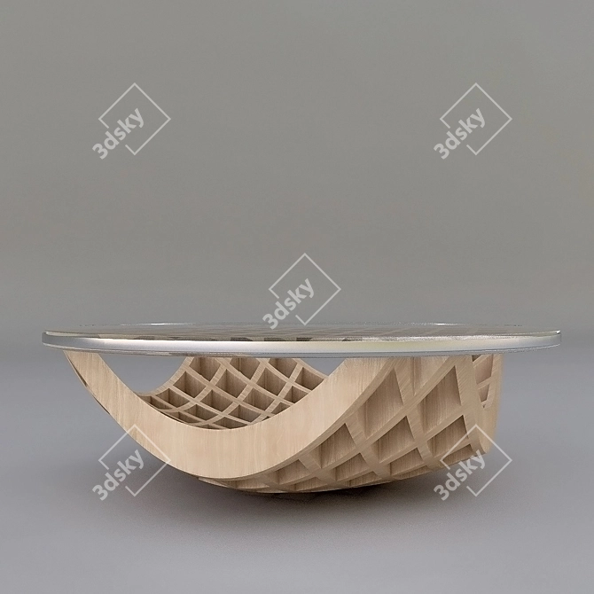 Sleek Table Set: Modern & Chic 3D model image 2