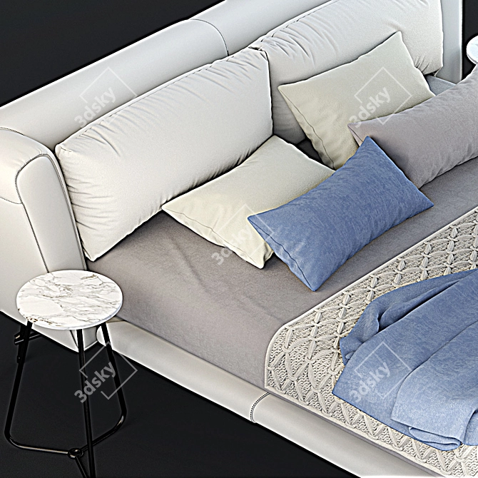 Luxurious Lennox Bed: Ultimate Comfort & Style 3D model image 2