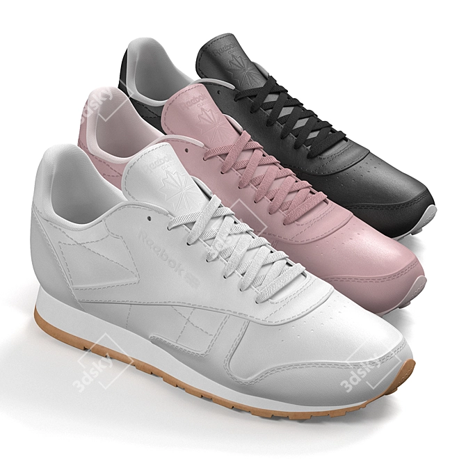 Procedurally Designed Sneakers 3D model image 2