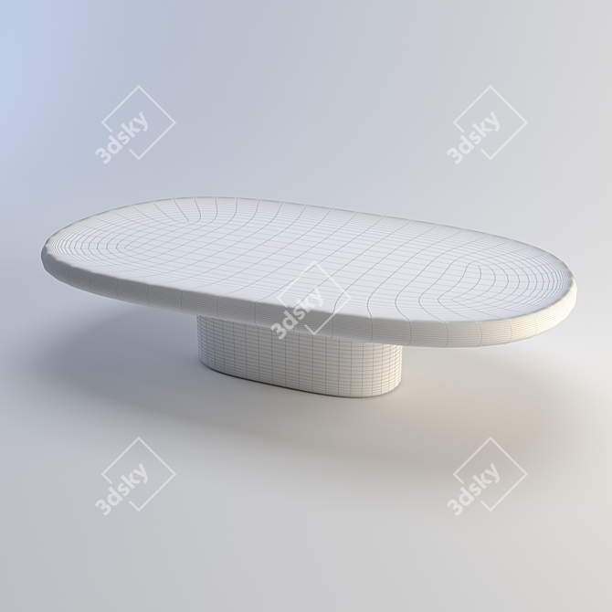 Modern Black Coffee Table - Ronan&Erwan Bouroullec 3D model image 3