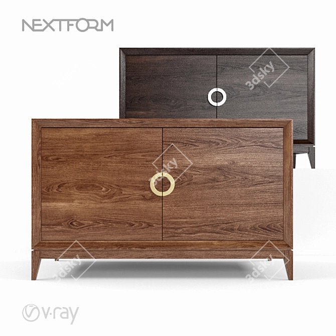 Nextform Toscana Chest of Drawers 3D model image 1