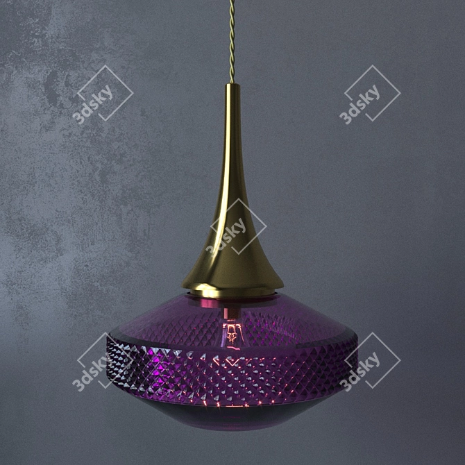 Elegant Lily Sirah Pendant 3D model image 1