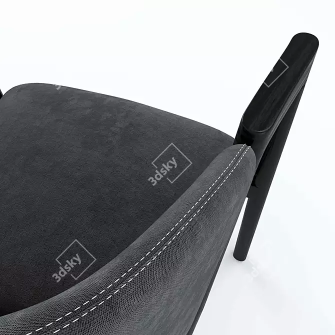 Bensen Pub Chair: Sleek and Stylish Seating 3D model image 2